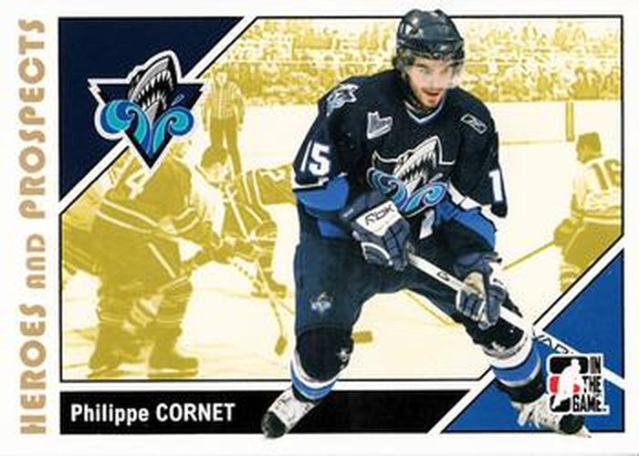 #166 Philippe Cornet - Rimouski Oceanic - 2007-08 In The Game Heroes and Prospects Hockey