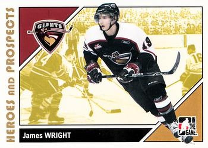 #173 James Wright - Vancouver Giants - 2007-08 In The Game Heroes and Prospects Hockey