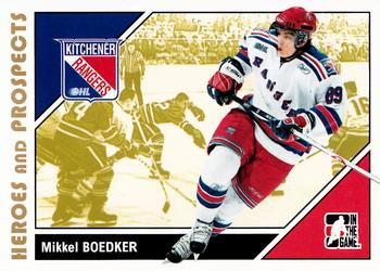 #183 Mikkel Boedker - Kitchener Rangers - 2007-08 In The Game Heroes and Prospects Hockey