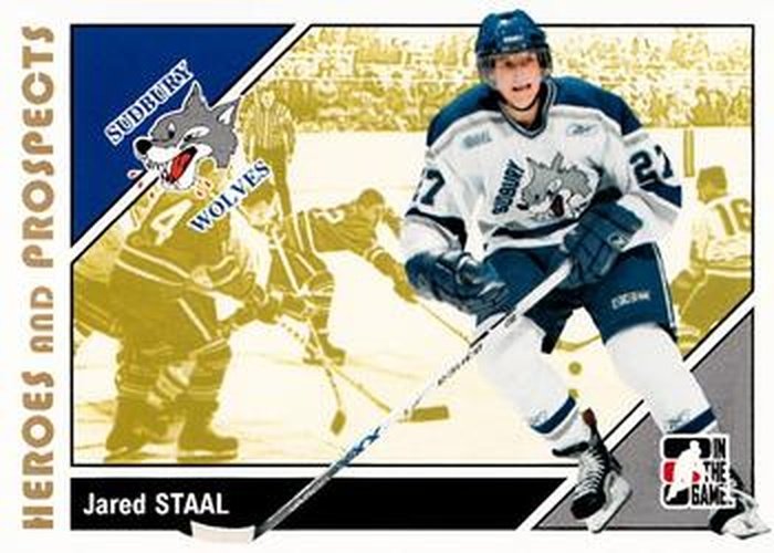 #184 Jared Staal - Sudbury Wolves - 2007-08 In The Game Heroes and Prospects Hockey