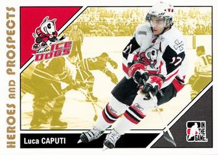 #185 Luca Caputi - Niagara IceDogs - 2007-08 In The Game Heroes and Prospects Hockey