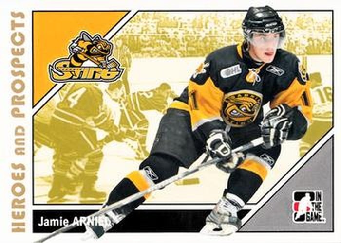 #186 Jamie Arniel - Sarnia Sting - 2007-08 In The Game Heroes and Prospects Hockey