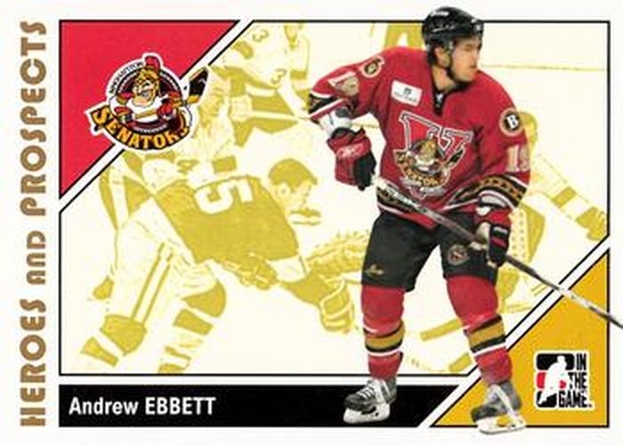 #22 Andrew Ebbett - Binghamton Senators - 2007-08 In The Game Heroes and Prospects Hockey