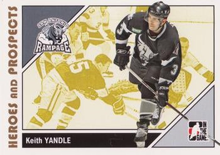 #28 Keith Yandle - San Antonio Rampage - 2007-08 In The Game Heroes and Prospects Hockey