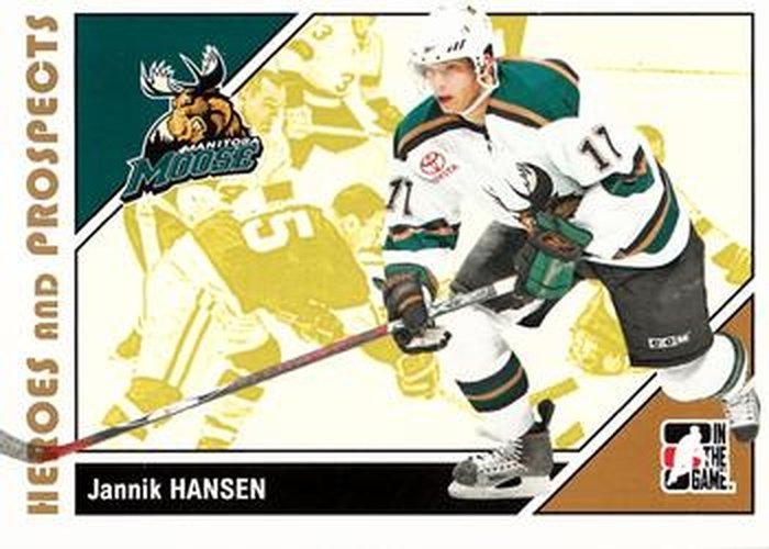 #33 Jannik Hansen - Manitoba Moose - 2007-08 In The Game Heroes and Prospects Hockey