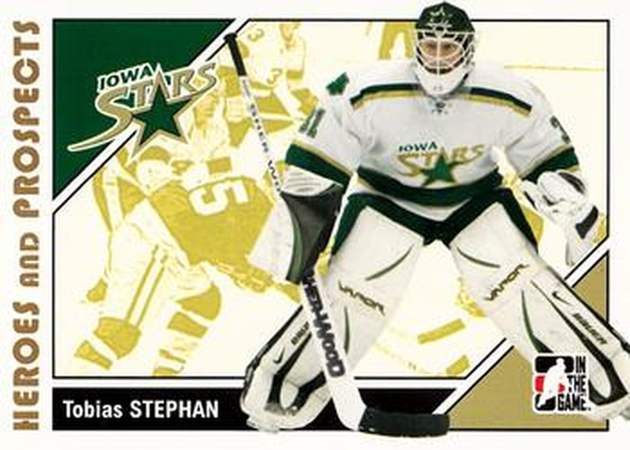 #39 Tobias Stephan - Iowa Stars - 2007-08 In The Game Heroes and Prospects Hockey