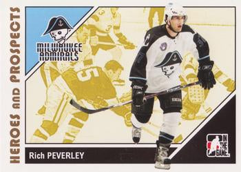 #43 Rich Peverley - Milwaukee Admirals - 2007-08 In The Game Heroes and Prospects Hockey