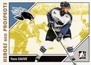 #50 Yann Sauve - Saint John Sea Dogs - 2007-08 In The Game Heroes and Prospects Hockey