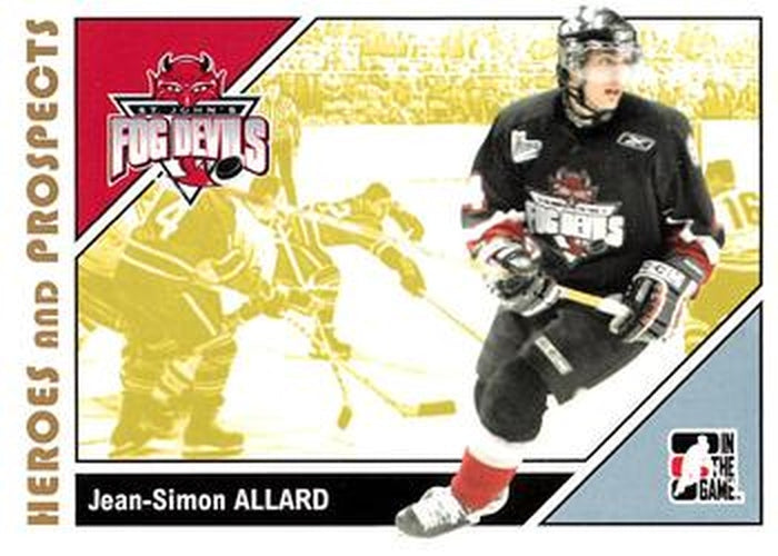 #53 Jean-Simon Allard - St. John's Fog Devils - 2007-08 In The Game Heroes and Prospects Hockey