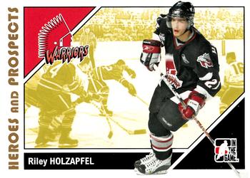 #59 Riley Holzapfel - Moose Jaw Warriors - 2007-08 In The Game Heroes and Prospects Hockey