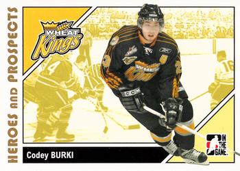 #60 Codey Burki - Brandon Wheat Kings - 2007-08 In The Game Heroes and Prospects Hockey