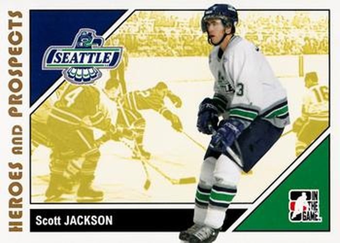 #71 Scott Jackson - Seattle Thunderbirds - 2007-08 In The Game Heroes and Prospects Hockey