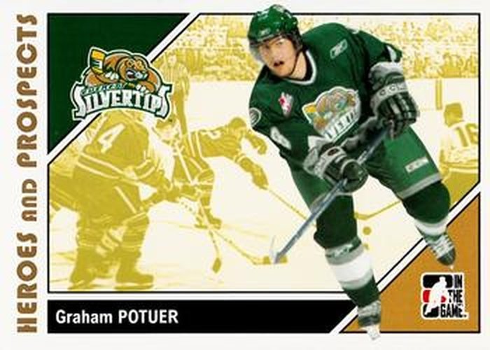 #73 Graham Potuer - Everett Silvertips - 2007-08 In The Game Heroes and Prospects Hockey