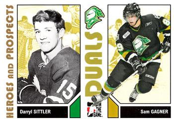 #92 Darryl Sittler / Sam Gagner - London Knights - 2007-08 In The Game Heroes and Prospects Hockey