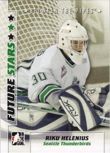 #44 Riku Helenius - Seattle Thunderbirds - 2007-08 In The Game Between the Pipes Hockey