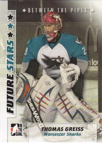 #51 Thomas Greiss - Worcester Sharks - 2007-08 In The Game Between the Pipes Hockey
