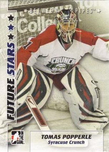 #54 Tomas Popperle - Syracuse Crunch - 2007-08 In The Game Between the Pipes Hockey