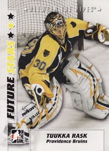 #58 Tuukka Rask - Providence Bruins - 2007-08 In The Game Between the Pipes Hockey
