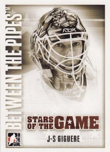 #64 J-S Giguere - Anaheim Ducks - 2007-08 In The Game Between the Pipes Hockey