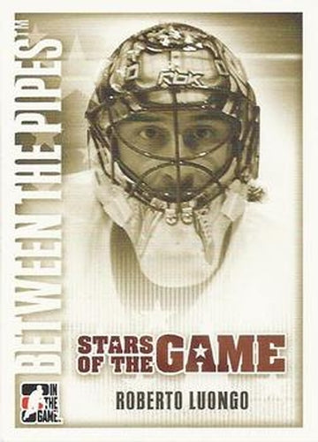 #72 Roberto Luongo - Vancouver Canucks - 2007-08 In The Game Between the Pipes Hockey