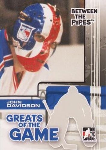 #81 John Davidson - New York Rangers - 2007-08 In The Game Between the Pipes Hockey