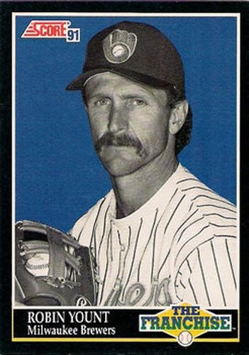 #854 Robin Yount - Milwaukee Brewers - 1991 Score Baseball