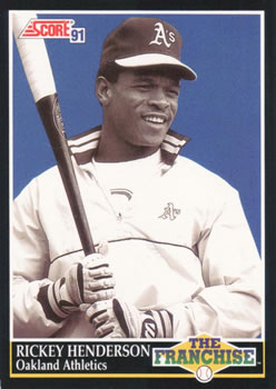 #857 Rickey Henderson - Oakland Athletics - 1991 Score Baseball