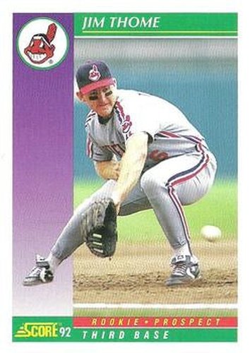 #859 Jim Thome - Cleveland Indians - 1992 Score Baseball