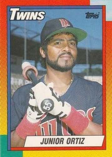 #85T Junior Ortiz - Minnesota Twins - 1990 Topps Traded Baseball