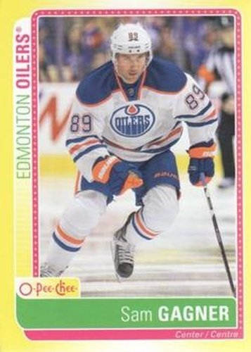 #S-SG Sam Gagner - Edmonton Oilers - 2013-14 O-Pee-Chee Hockey - Stickers