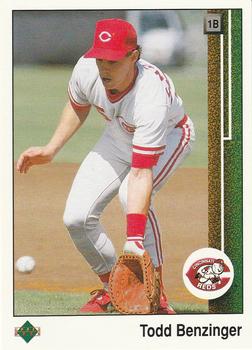 #785 Todd Benzinger - Cincinnati Reds - 1989 Upper Deck Baseball