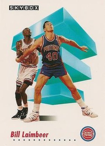 #85 Bill Laimbeer - Detroit Pistons - 1991-92 SkyBox Basketball