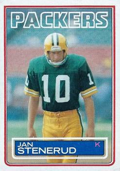 #85 Jan Stenerud - Green Bay Packers - 1983 Topps Football