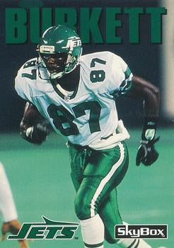 #85 Chris Burkett - New York Jets - 1992 SkyBox Impact Football