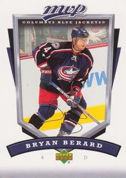 #85 Bryan Berard - Columbus Blue Jackets - 2006-07 Upper Deck MVP Hockey