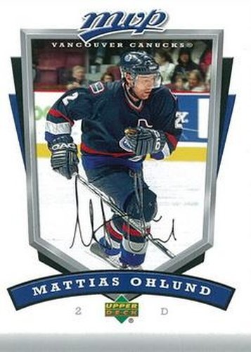 #285 Mattias Ohlund - Vancouver Canucks - 2006-07 Upper Deck MVP Hockey