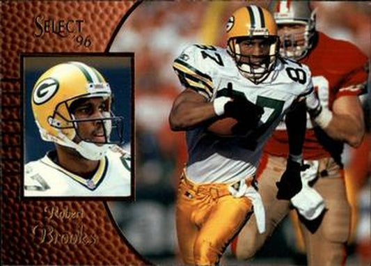 #85 Robert Brooks - Green Bay Packers - 1996 Select Football