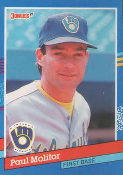#85 Paul Molitor - Milwaukee Brewers - 1991 Donruss Baseball