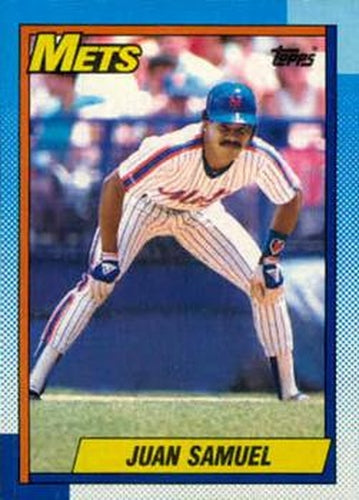 #85 Juan Samuel - New York Mets - 1990 Topps Baseball