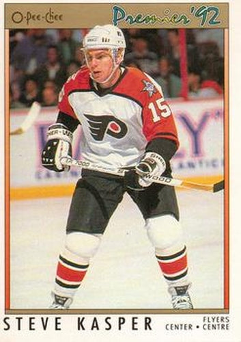 #85 Steve Kasper - Philadelphia Flyers - 1991-92 O-Pee-Chee Premier Hockey