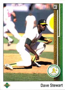 #185 Dave Stewart - Oakland Athletics - 1989 Upper Deck Baseball