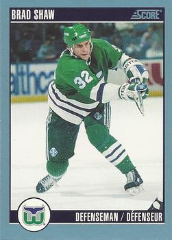 #85 Brad Shaw - Hartford Whalers - 1992-93 Score Canadian Hockey