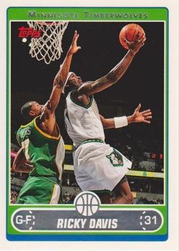 #85 Ricky Davis - Minnesota Timberwolves - 2006-07 Topps Basketball