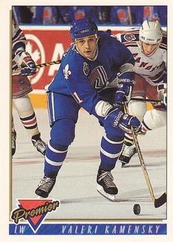 #85 Valeri Kamensky - Quebec Nordiques - 1993-94 Topps Premier Hockey