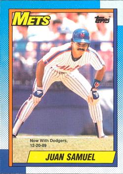 #85 Juan Samuel - Los Angeles Dodgers - 1990 O-Pee-Chee Baseball