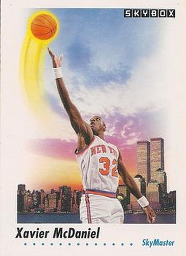 #585 Xavier McDaniel - New York Knicks - 1991-92 SkyBox Basketball