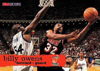 #85 Billy Owens - Miami Heat - 1995-96 Hoops Basketball