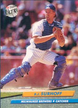 #85 B.J. Surhoff - Milwaukee Brewers - 1992 Ultra Baseball