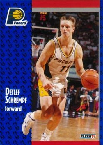 #85 Detlef Schrempf - Indiana Pacers - 1991-92 Fleer Basketball