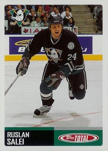 #85 Ruslan Salei - Anaheim Mighty Ducks - 2002-03 Topps Total Hockey